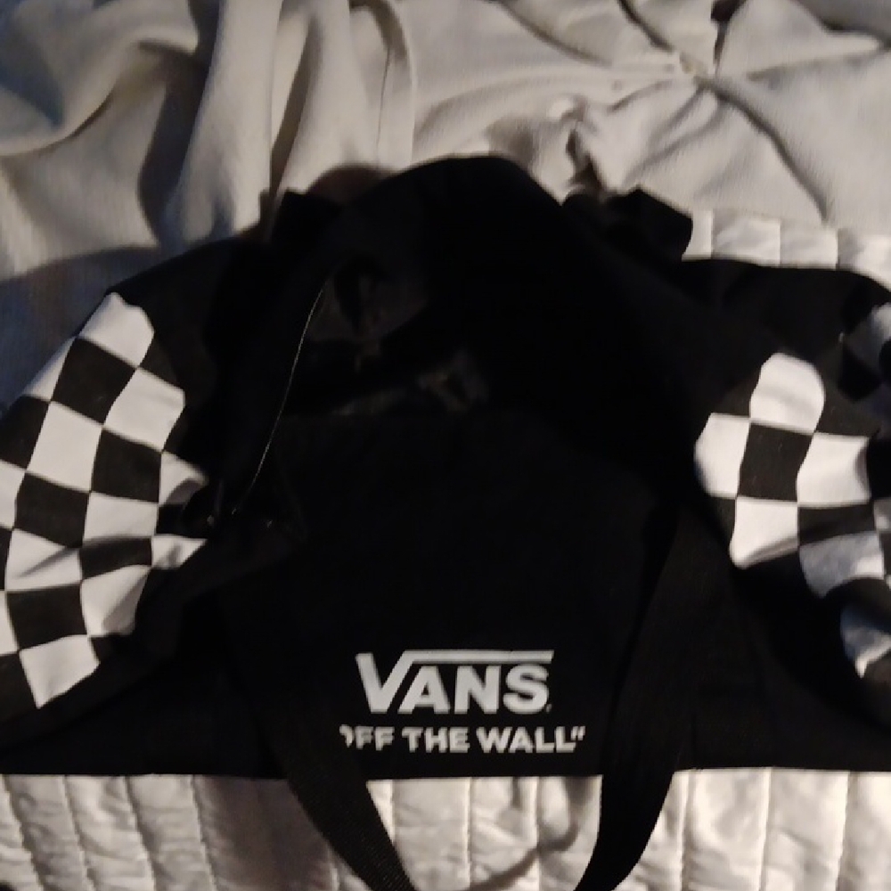 Vans Classic Black and White Checkered Tote Women Men Kids
